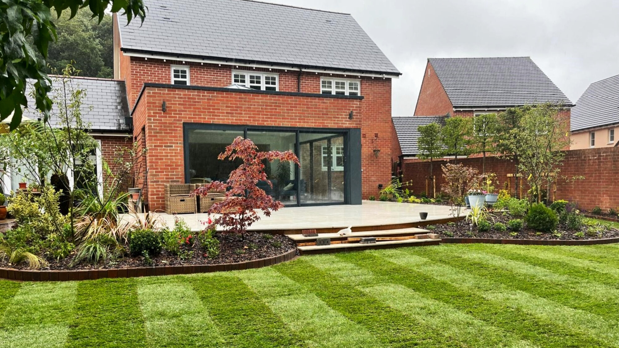 Garden landscaping project