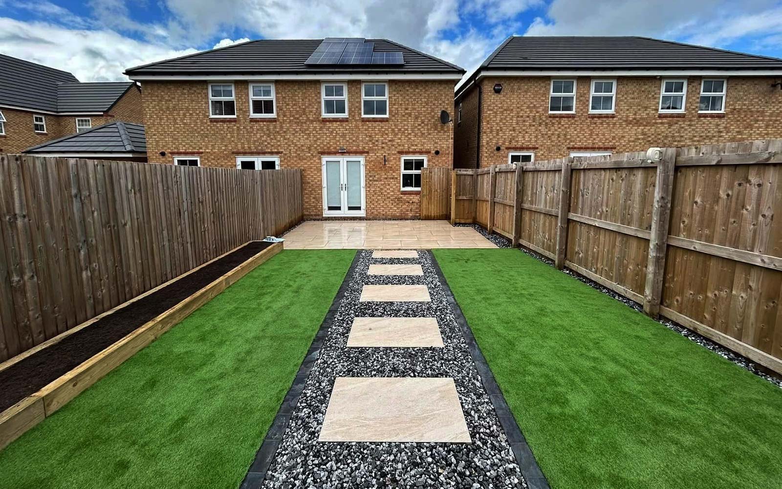 Natural stone paving